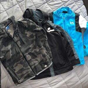 Under Armour Kids Sweatshirts in Black, Blue, and Gray